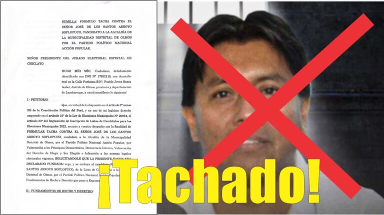 ¡ADIOS TIMO ARROYO!: Contundente tacha, lo sacaría de carrera electoral.